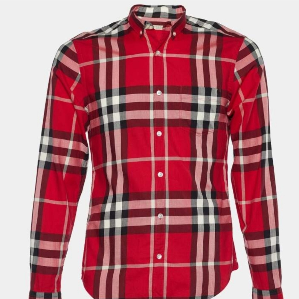 Red plaid Burberry Shirt